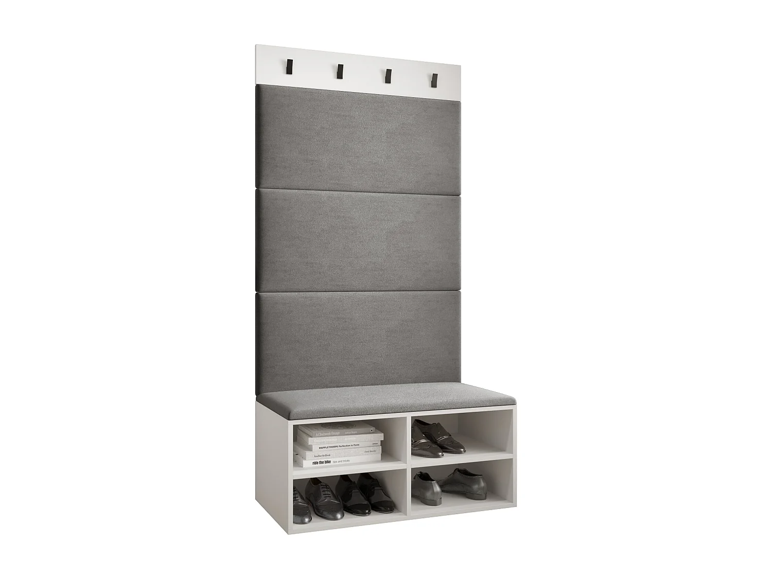 Garderobeset Miro 2 184/84/42 (Wit/Manila 16)