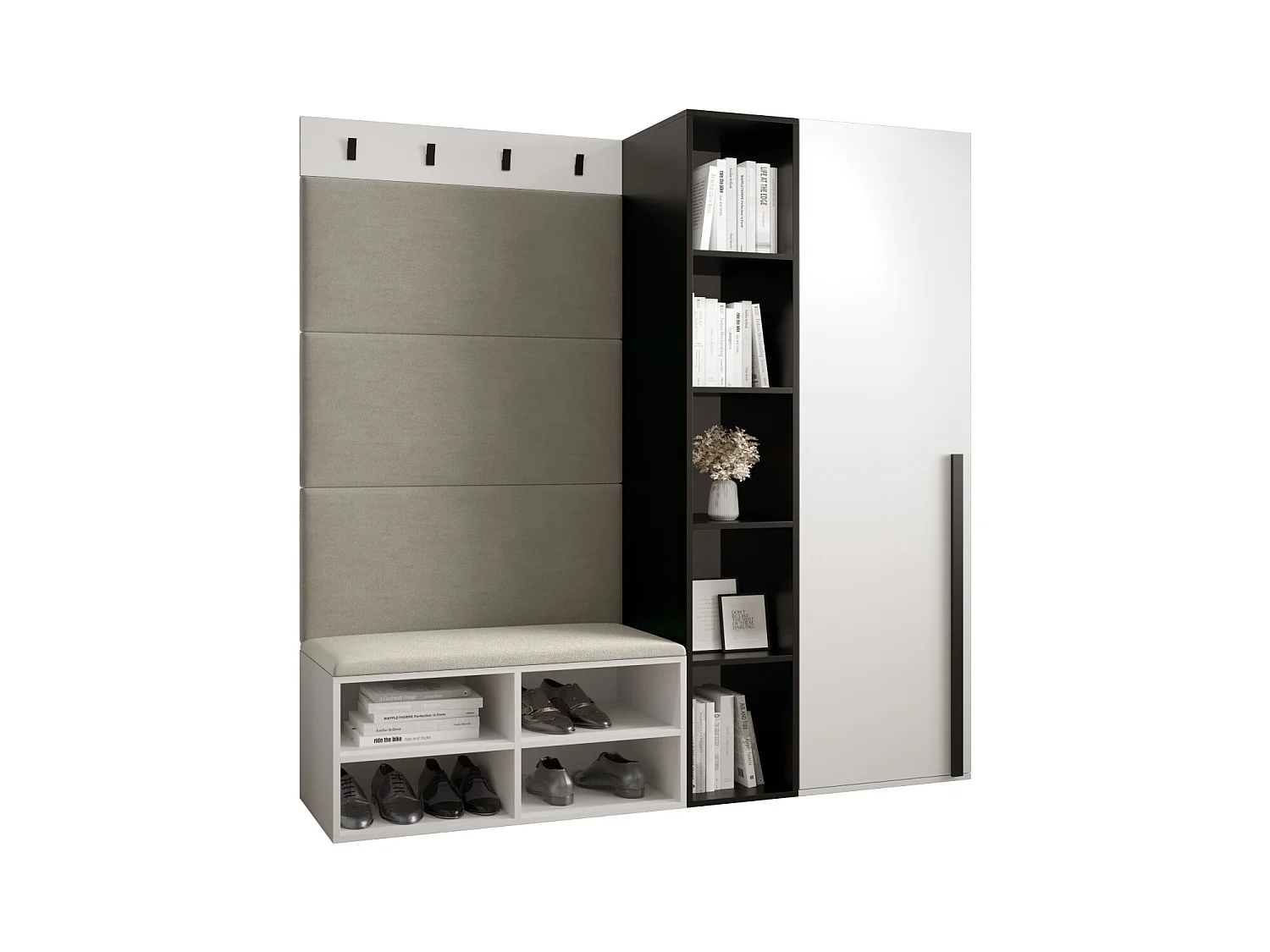 Ensemble de garde-robe Miro 1 184/164/42 (Blanc/Manila 02)