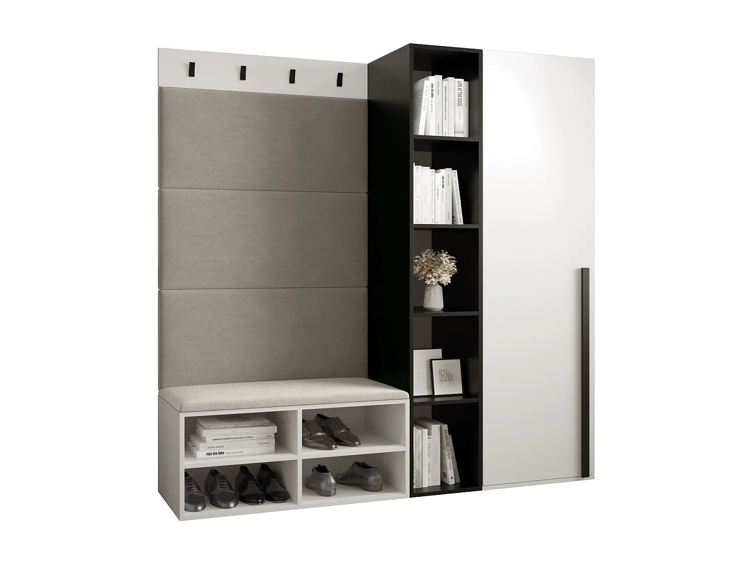 Conjunto de guardarropa Miro 1 184/164/42 (Blanco/Manila 02)