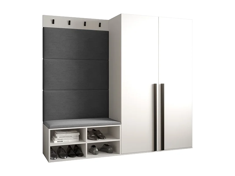 Ensemble de garde-robe Miro 5 184/184/42 (Blanc/Manila 16)