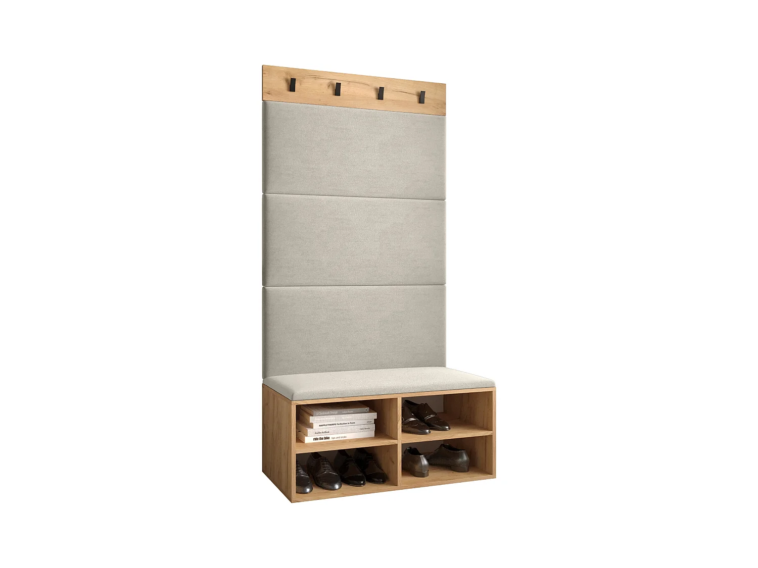 Garderobenset Miro 2 184/84/42 (Chêne artisanal/Manila 02)
