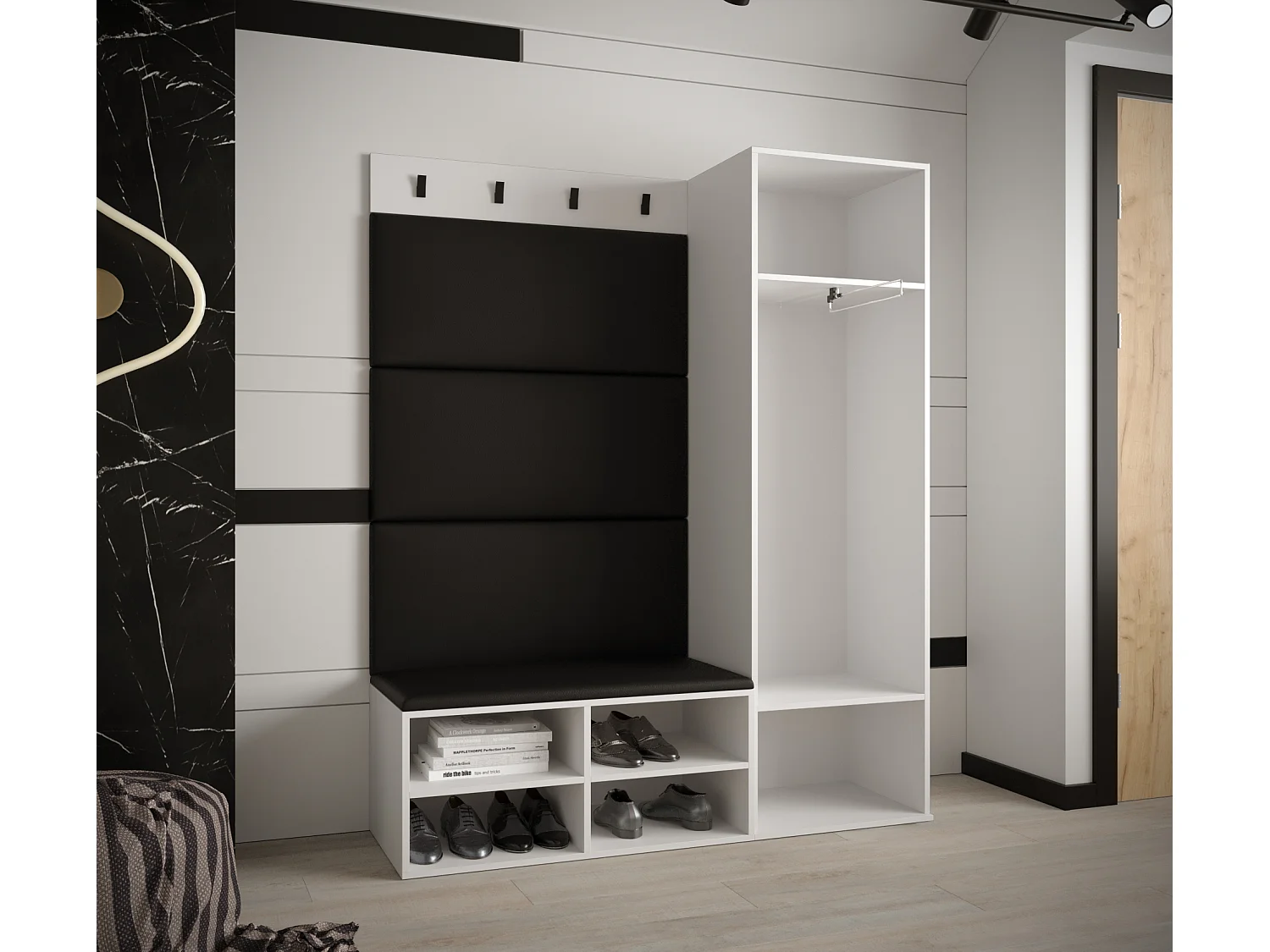 Conjunto de guardarropa Miro 6 184/134/42 (Blanco/Manila 02)