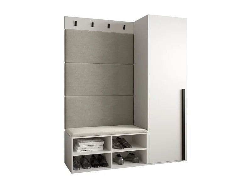 Garderobeset Miro 6 184/134/42 (Wit/Manila 02)