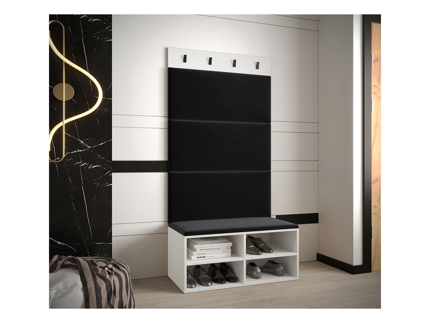 Ensemble de garde-robe Miro 2 184/84/42 (Blanc/Manila 18)