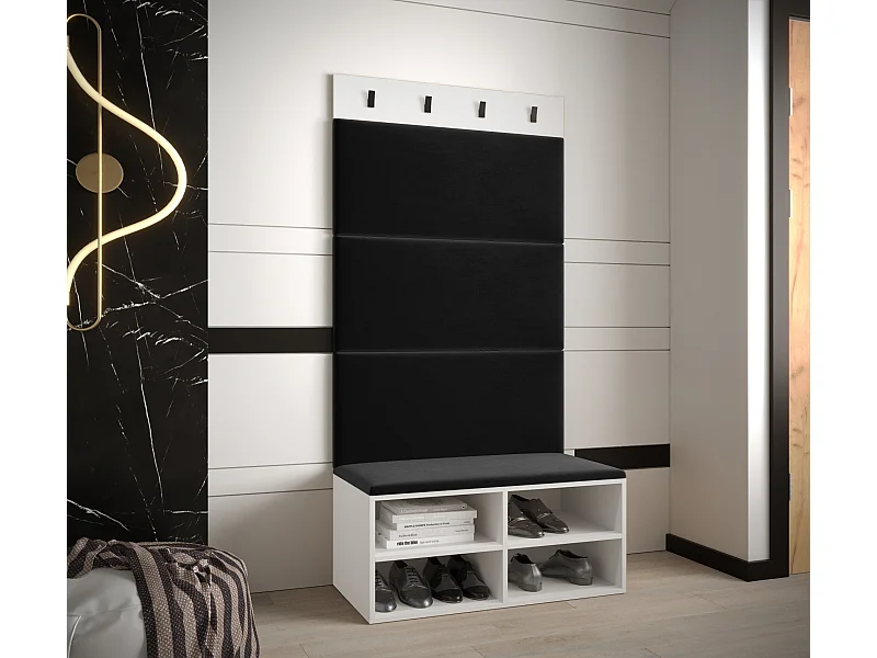 Garderobenset Miro 2 184/84/42 (Weiß/Manila 18)