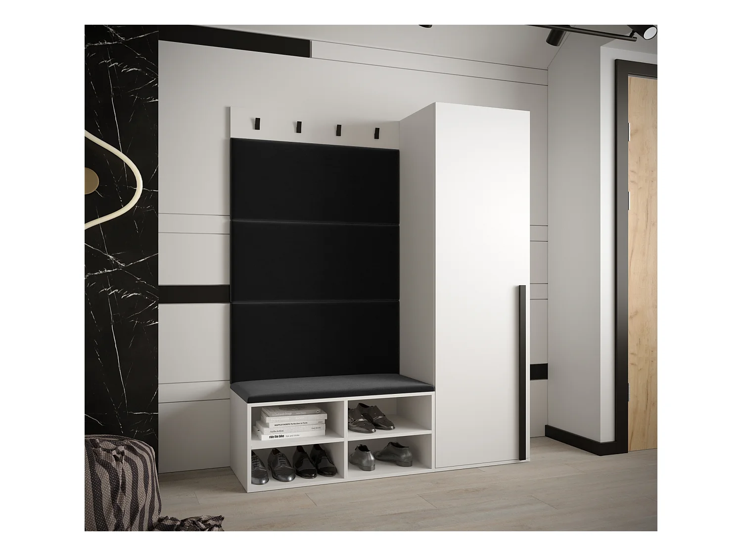 Ensemble de garde-robe Miro 6 184/134/42 (Blanc/Manila 18)