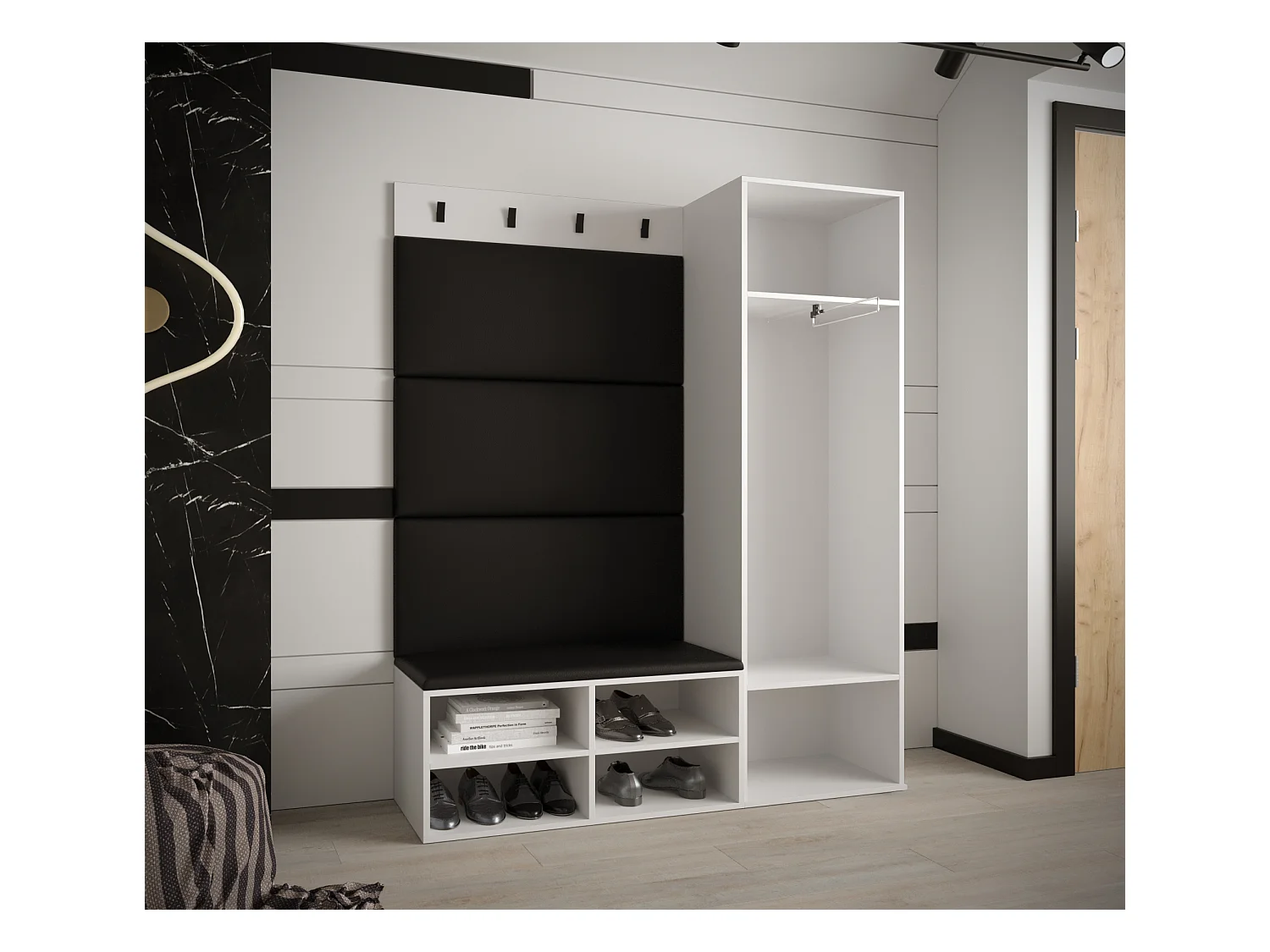 Ensemble de garde-robe Miro 6 184/134/42 (Blanc/Manila 18)