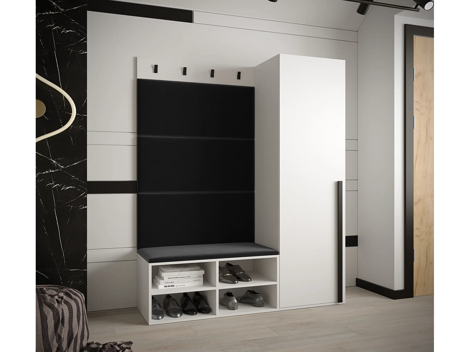 Conjunto de guardarropa Miro 6 184/134/42 (Blanco/Manila 18)