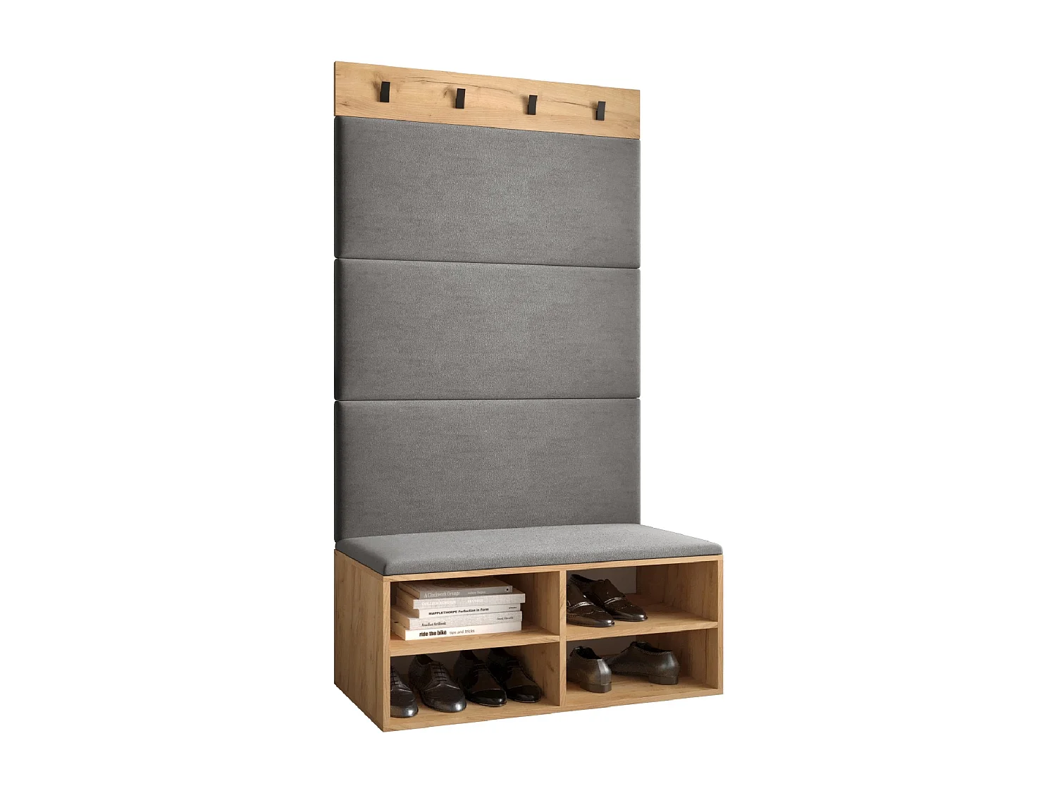 Conjunto de guardarropa Miro 2 184/84/42 (Roble/Manila 16)