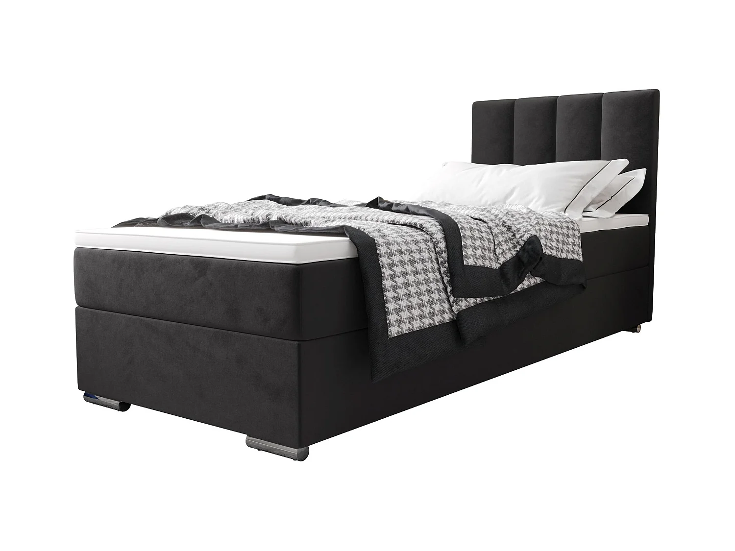 BEDANTE kontynentalne ZILANO2 80x200 Itaka 27 Ciemnoszary Otwarcie prawe