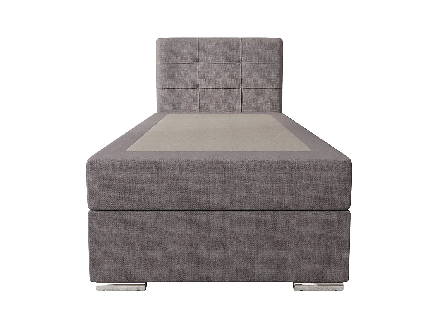 BEDANTE Lit boxspring ZAKO 1 80x200 Cosmic 160 Gris clair Ouverture à gauche Lit Litkasten