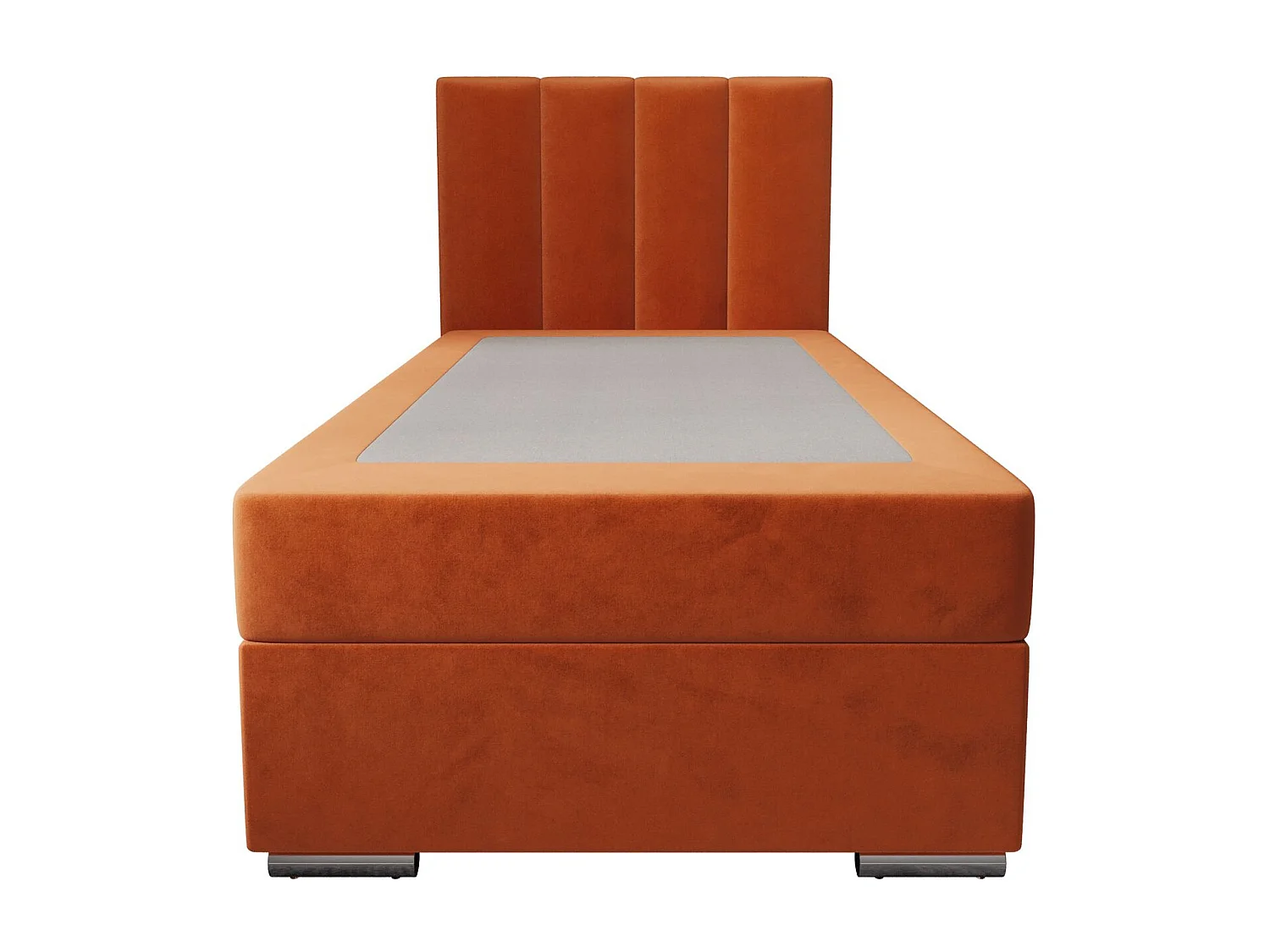 BEDANTE Boxspringbett ZAKO 2 80x200 Itaka 1 Braun Bett Links Öffnung Bett Bettkasten Einzellbett Hotelbett Topper Matratze Schlafzimmer Stauraum