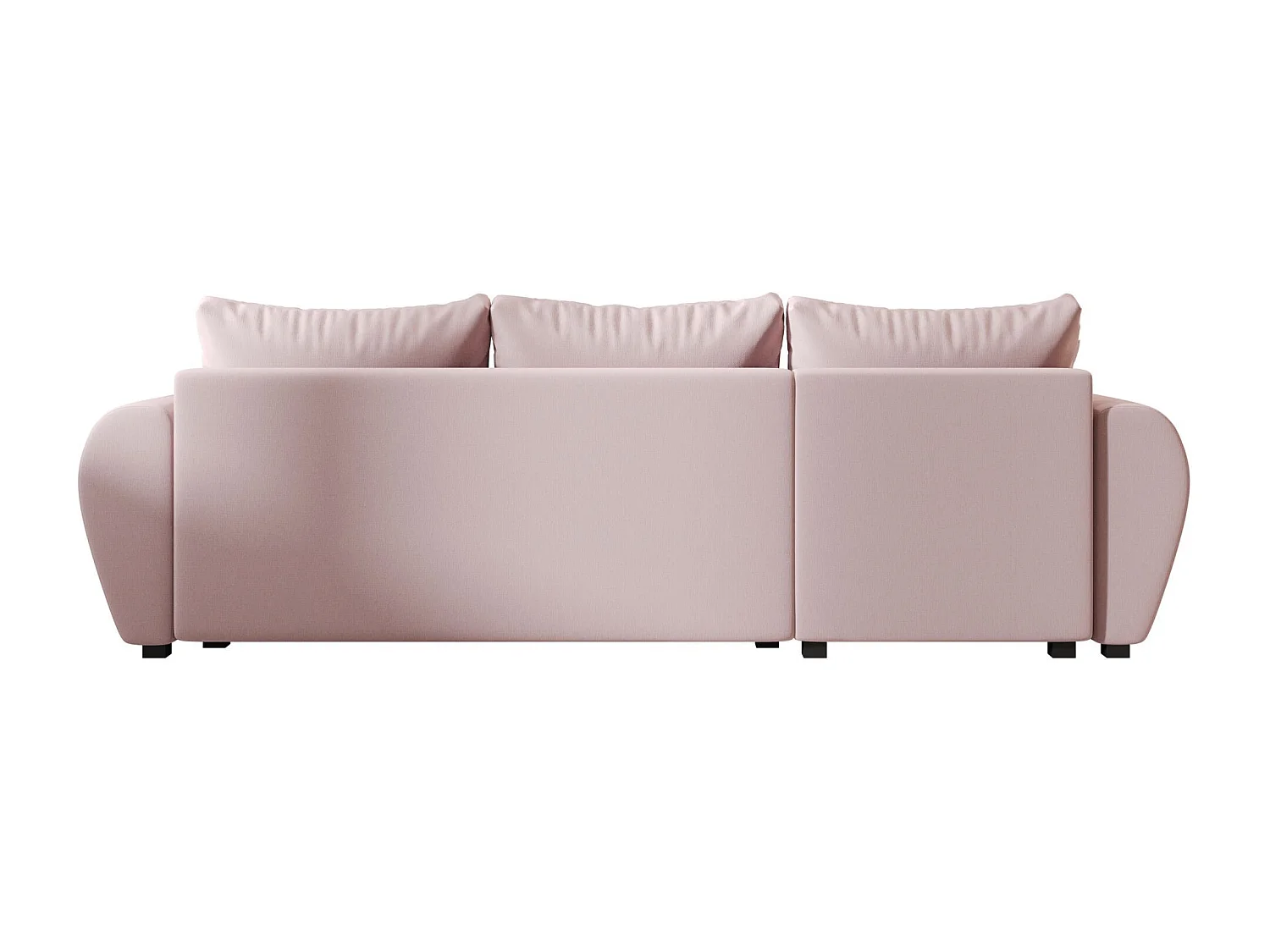 BEDANTE canapé d'angle MOLISA L Cosmic 14 gauche rose avec fonction de couchage canapé en forme de L
