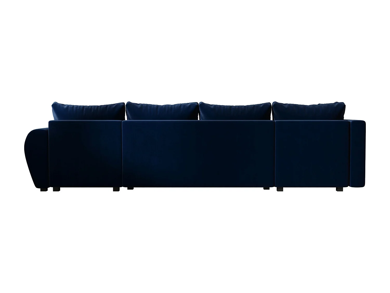 BEDANTE canapé panoramique MOLISA U PLUS Itaka 11 gauche bleu foncé avec fonction de couchage canapé en forme de U