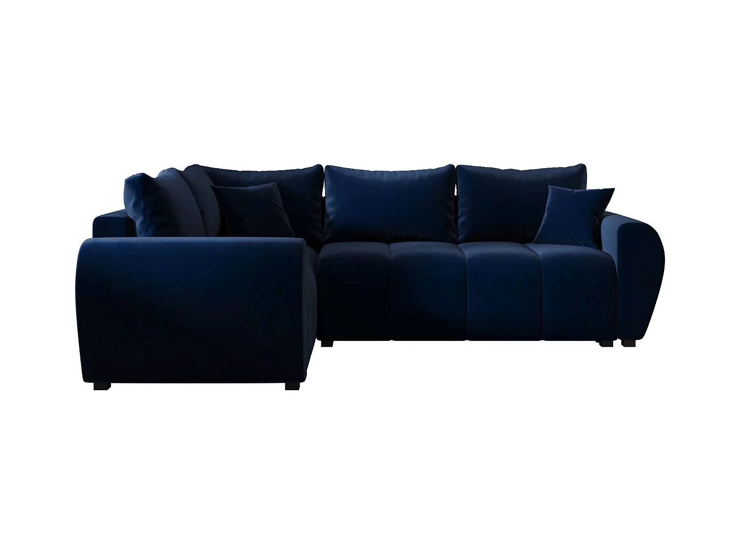 BEDANTE canapé d’angle MOLISA L PLUS Itaka 11 gauche bleu foncé avec fonction de couchage canapé en forme de L