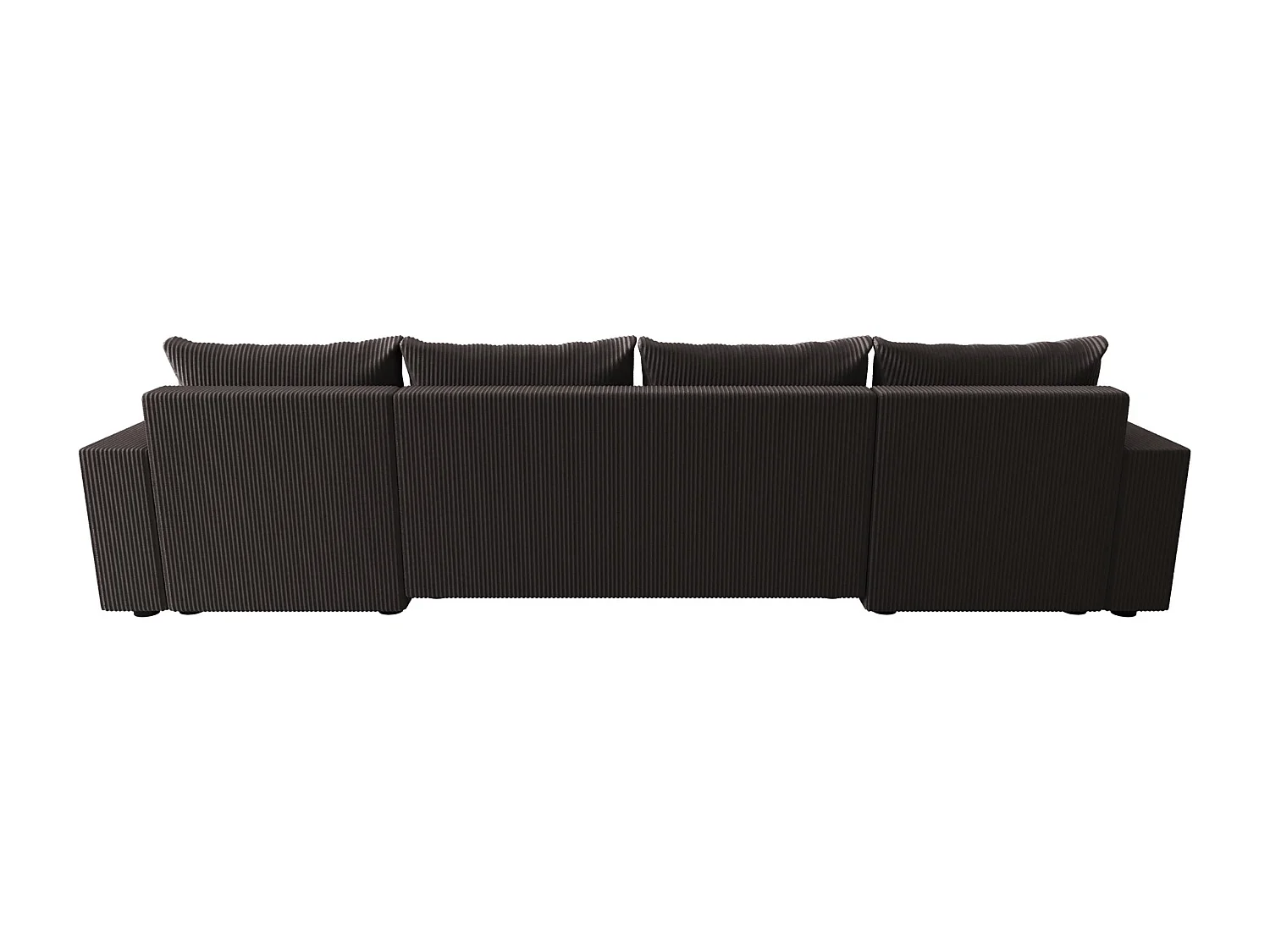 BEDANTE WOHNLANDSCHAFT HEWLET U BIS Zoom 21 Dunkelgrau mit Schlaffunktion U-Form Sofa mit Stauraum Bettkasten