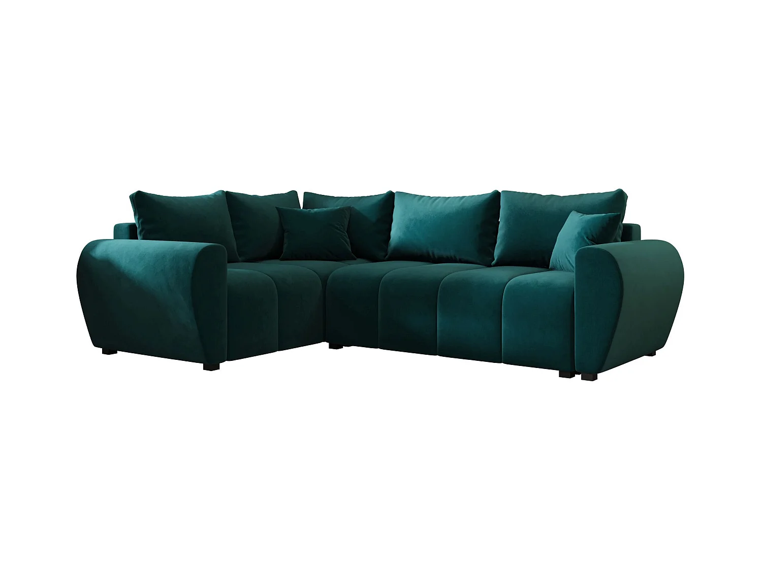 BEDANTE canapé d’angle MOLISA L PLUS Itaka 39 gauche turquoise avec fonction de couchage canapé en forme de L