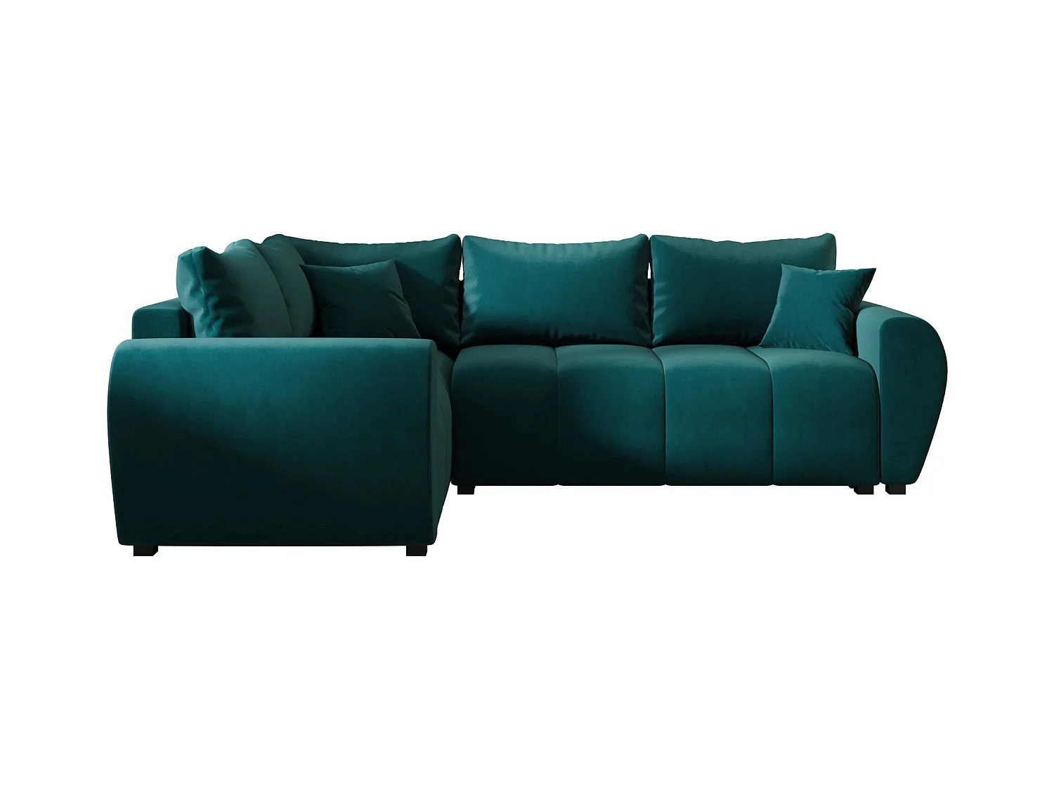BEDANTE canapé d’angle MOLISA L PLUS Itaka 39 gauche turquoise avec fonction de couchage canapé en forme de L