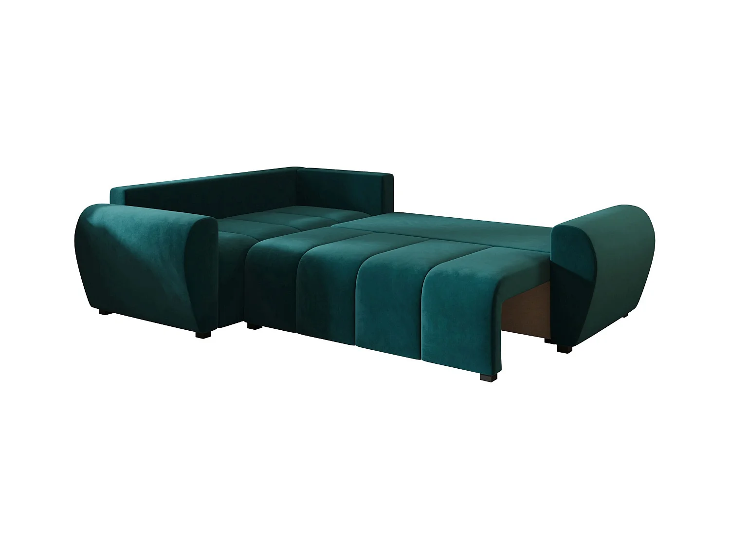 BEDANTE canapé d’angle MOLISA L PLUS Itaka 39 gauche turquoise avec fonction de couchage canapé en forme de L