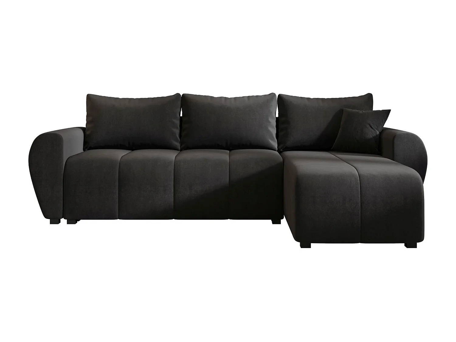 BEDANTE ECKSOFA MOLISA L Itaka 27 Rechts Grau mit Schlaffunktion L-Form Sofa mit Stauraum Bettkasten Wohnzimmersofa Couch Sofa Bettsofa Bettkasten Bettcouch