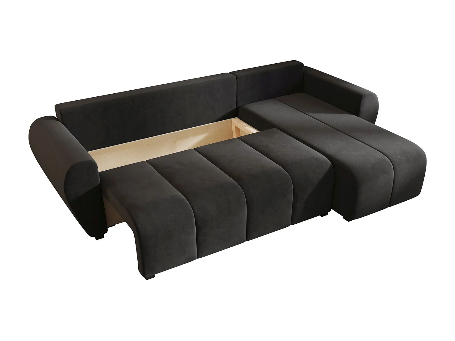 BEDANTE ECKSOFA MOLISA L Itaka 27 Rechts Grau mit Schlaffunktion L-Form Sofa mit Stauraum Bettkasten Wohnzimmersofa Couch Sofa Bettsofa Bettkasten Bettcouch