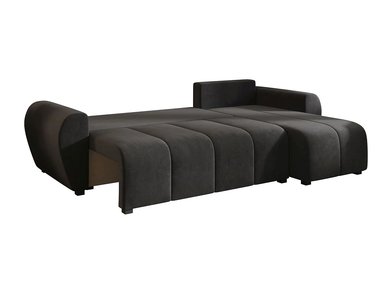 BEDANTE ECKSOFA MOLISA L Itaka 27 Rechts Grau mit Schlaffunktion L-Form Sofa mit Stauraum Bettkasten Wohnzimmersofa Couch Sofa Bettsofa Bettkasten Bettcouch