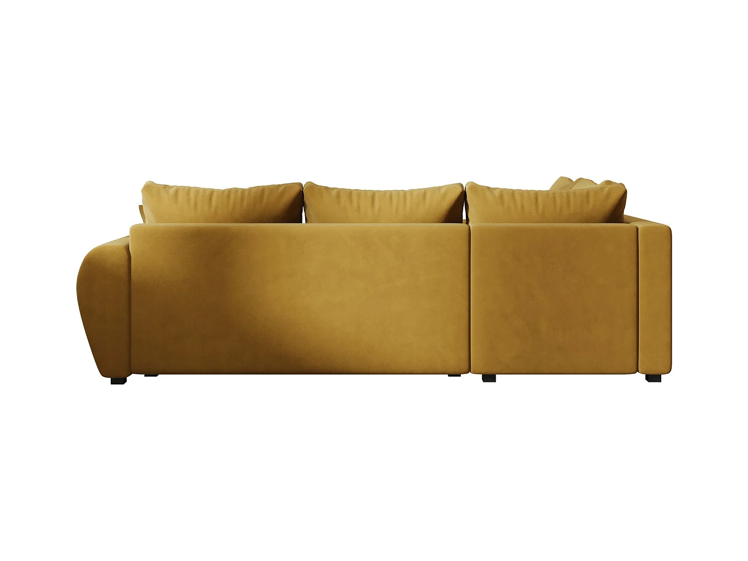 BEDANTE canapé d’angle MOLISA L PLUS Itaka 33 gauche orange avec fonction de couchage canapé en forme de L