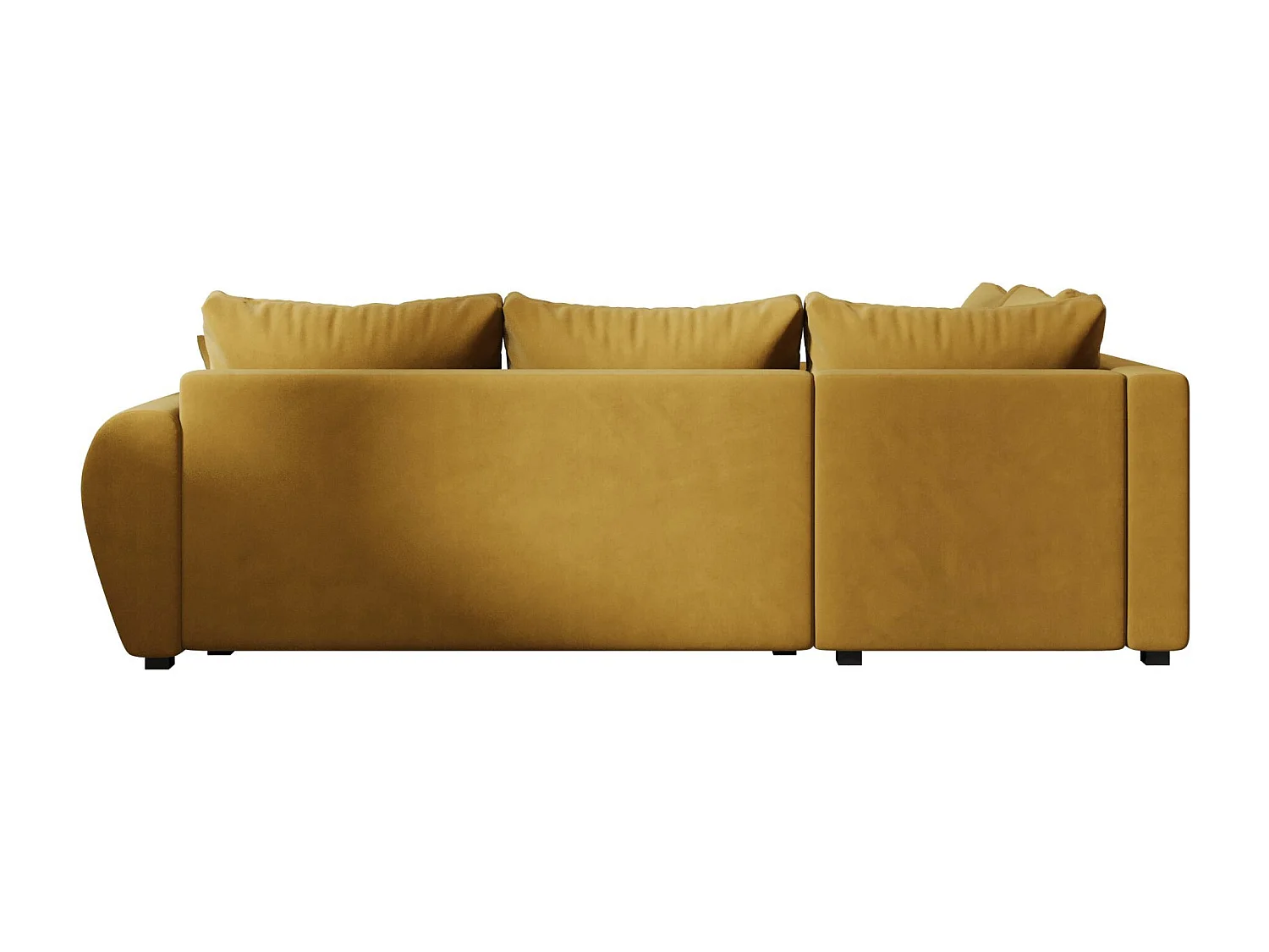 BEDANTE canapé d’angle MOLISA L PLUS Itaka 33 gauche orange avec fonction de couchage canapé en forme de L