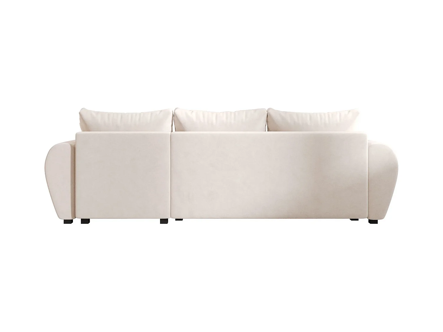 BEDANTE canapé d'angle MOLISA L Itaka 16 droite beige avec fonction de couchage canapé en forme de L