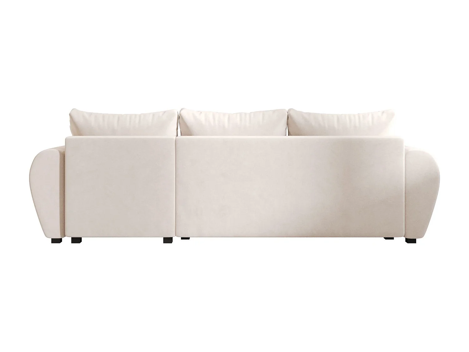 BEDANTE canapé d'angle MOLISA L Itaka 16 droite beige avec fonction de couchage canapé en forme de L