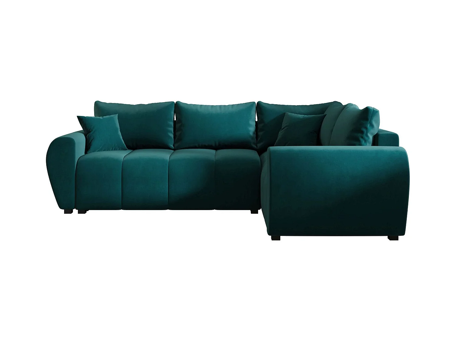 BEDANTE canapé d’angle MOLISA L PLUS Itaka 39 droit turquoise avec fonction de couchage canapé en forme de L