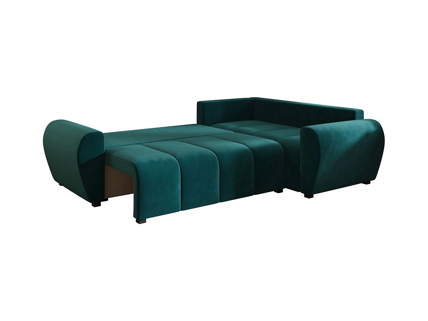BEDANTE canapé d’angle MOLISA L PLUS Itaka 39 droit turquoise avec fonction de couchage canapé en forme de L