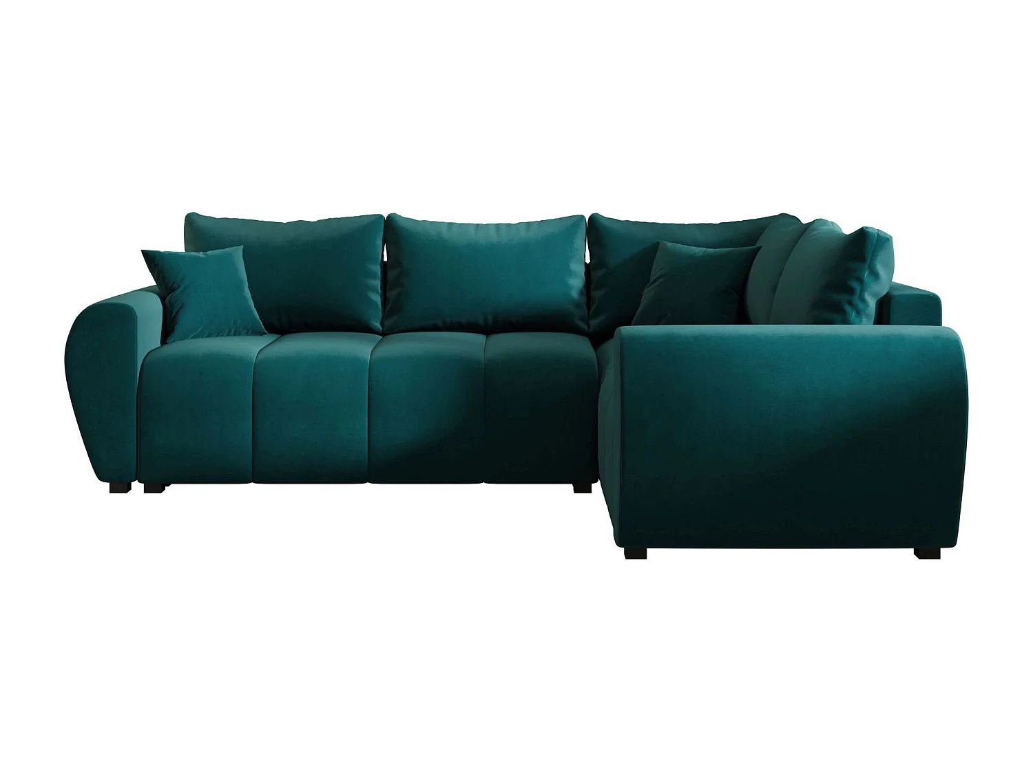 BEDANTE canapé d’angle MOLISA L PLUS Itaka 39 droit turquoise avec fonction de couchage canapé en forme de L