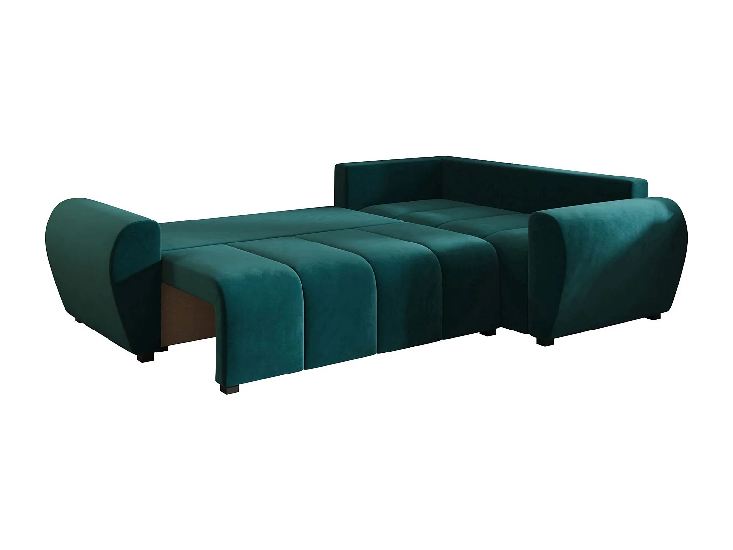 BEDANTE canapé d’angle MOLISA L PLUS Itaka 39 droit turquoise avec fonction de couchage canapé en forme de L
