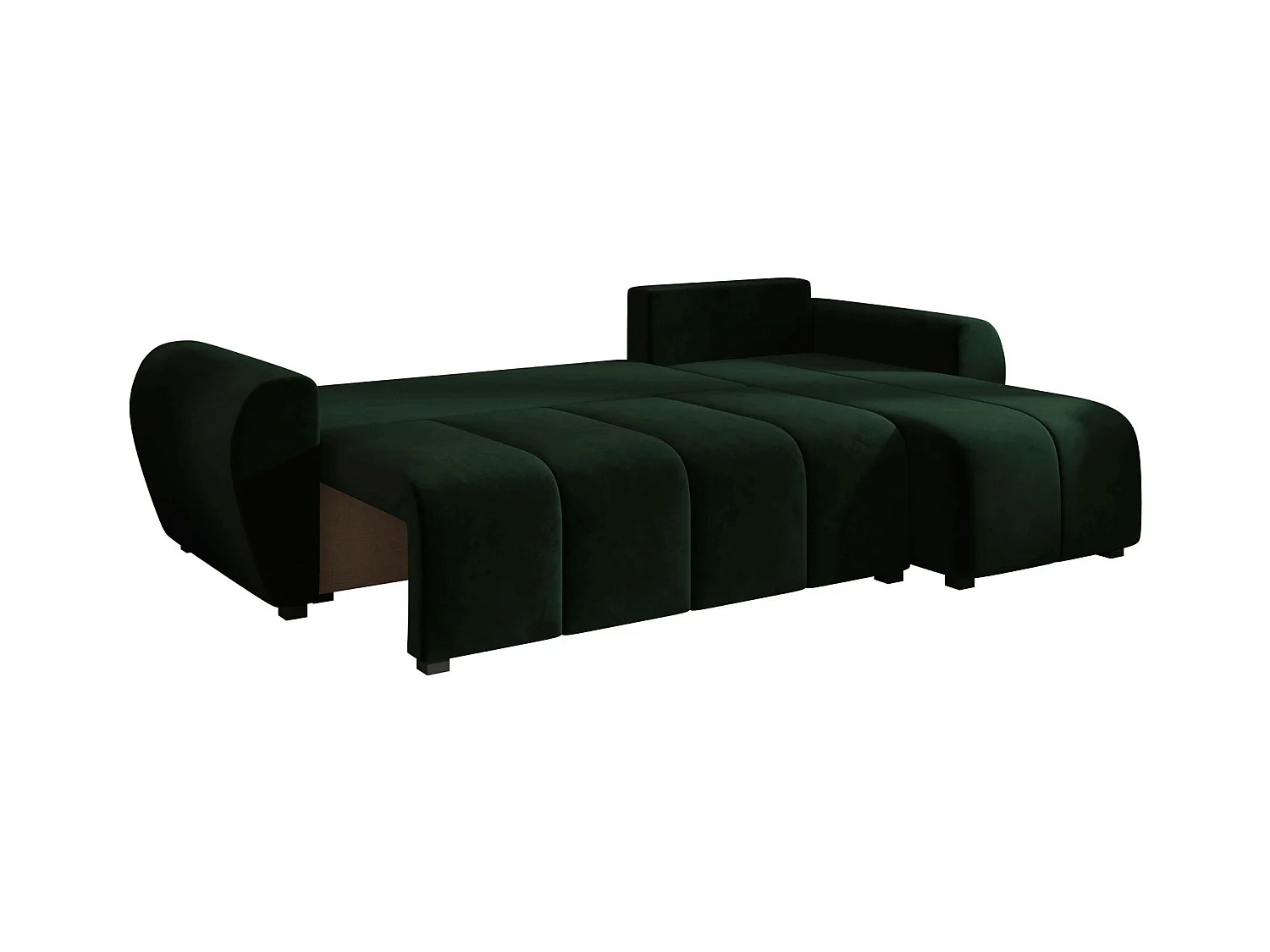 BEDANTE canapé d'angle MOLISA L Itaka 10 droite Dunkelgrün avec fonction de couchage canapé en forme de L