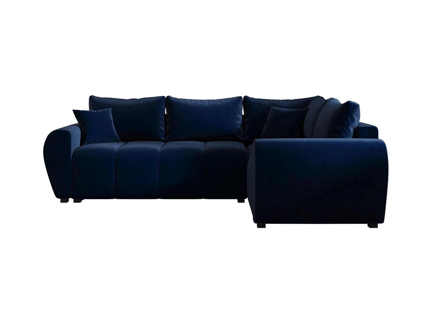 BEDANTE canapé d’angle MOLISA L PLUS Itaka 11 droit bleu foncé avec fonction de couchage canapé en forme de L