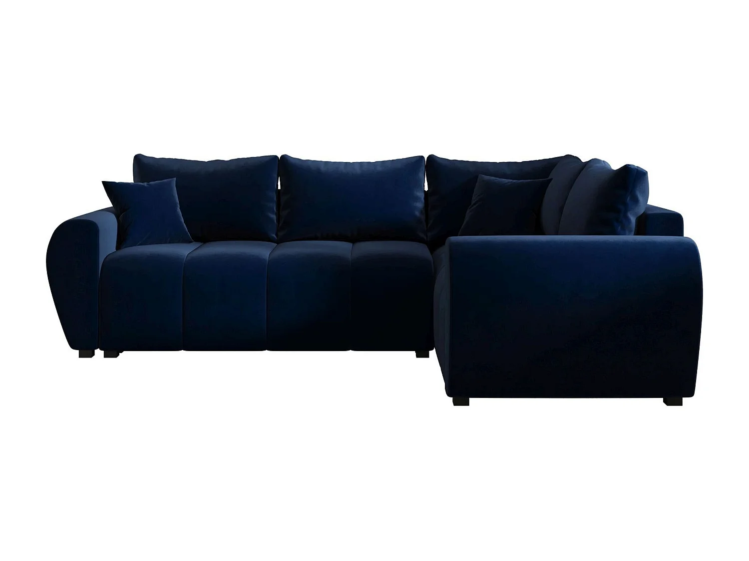 BEDANTE canapé d’angle MOLISA L PLUS Itaka 11 droit bleu foncé avec fonction de couchage canapé en forme de L