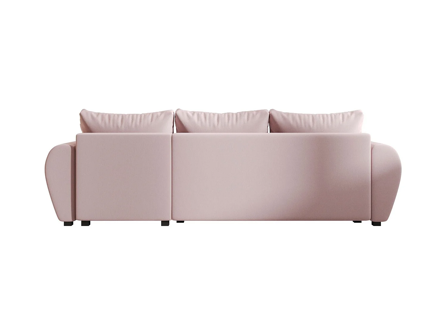 BEDANTE canapé d'angle MOLISA L Cosmic 14 droite rose avec fonction de couchage canapé en forme de L