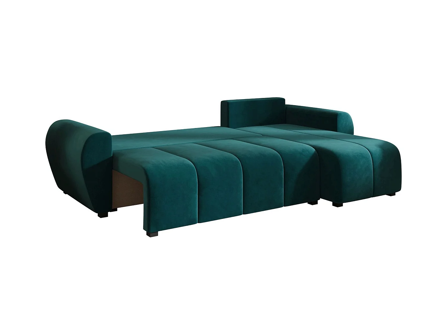 BEDANTE canapé d'angle MOLISA L Itaka 39 droite Türkis avec fonction de couchage canapé en forme de L