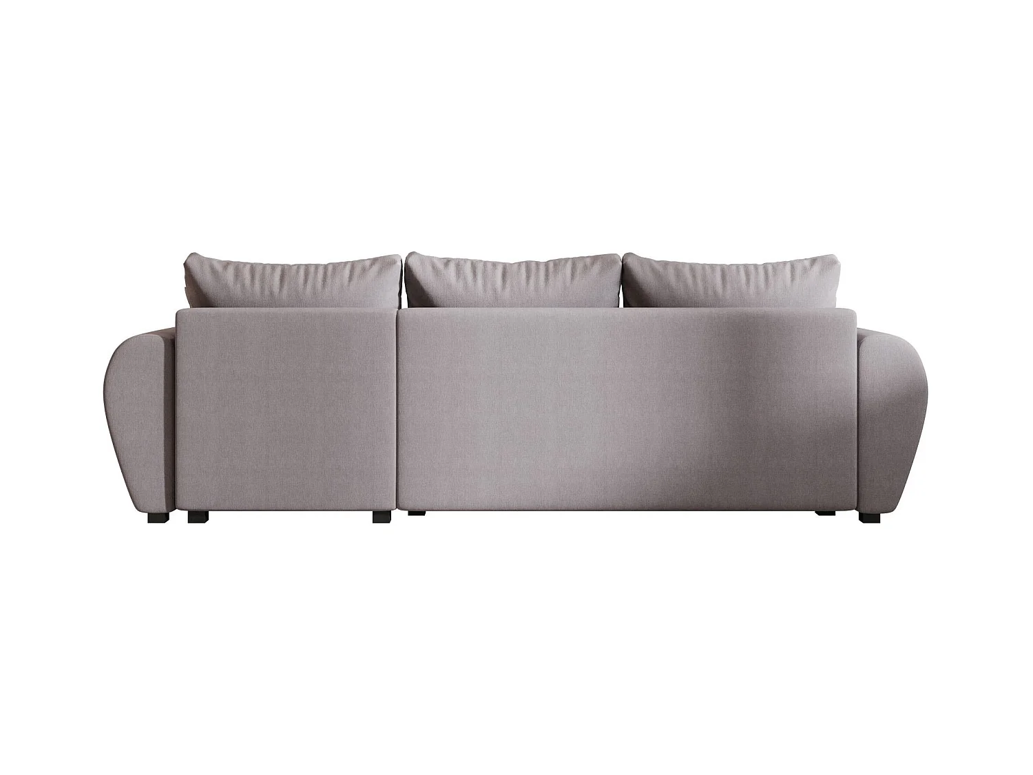 BEDANTE canapé d'angle MOLISA L Cosmic 160 droite gris avec fonction de couchage canapé en forme de L