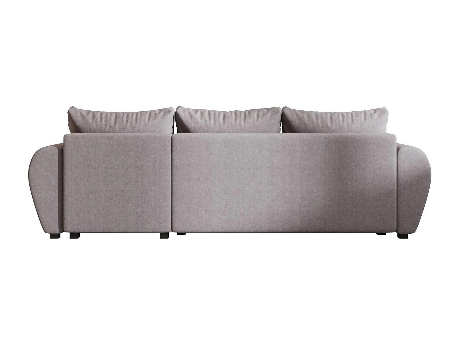 BEDANTE canapé d'angle MOLISA L Cosmic 160 droite gris avec fonction de couchage canapé en forme de L