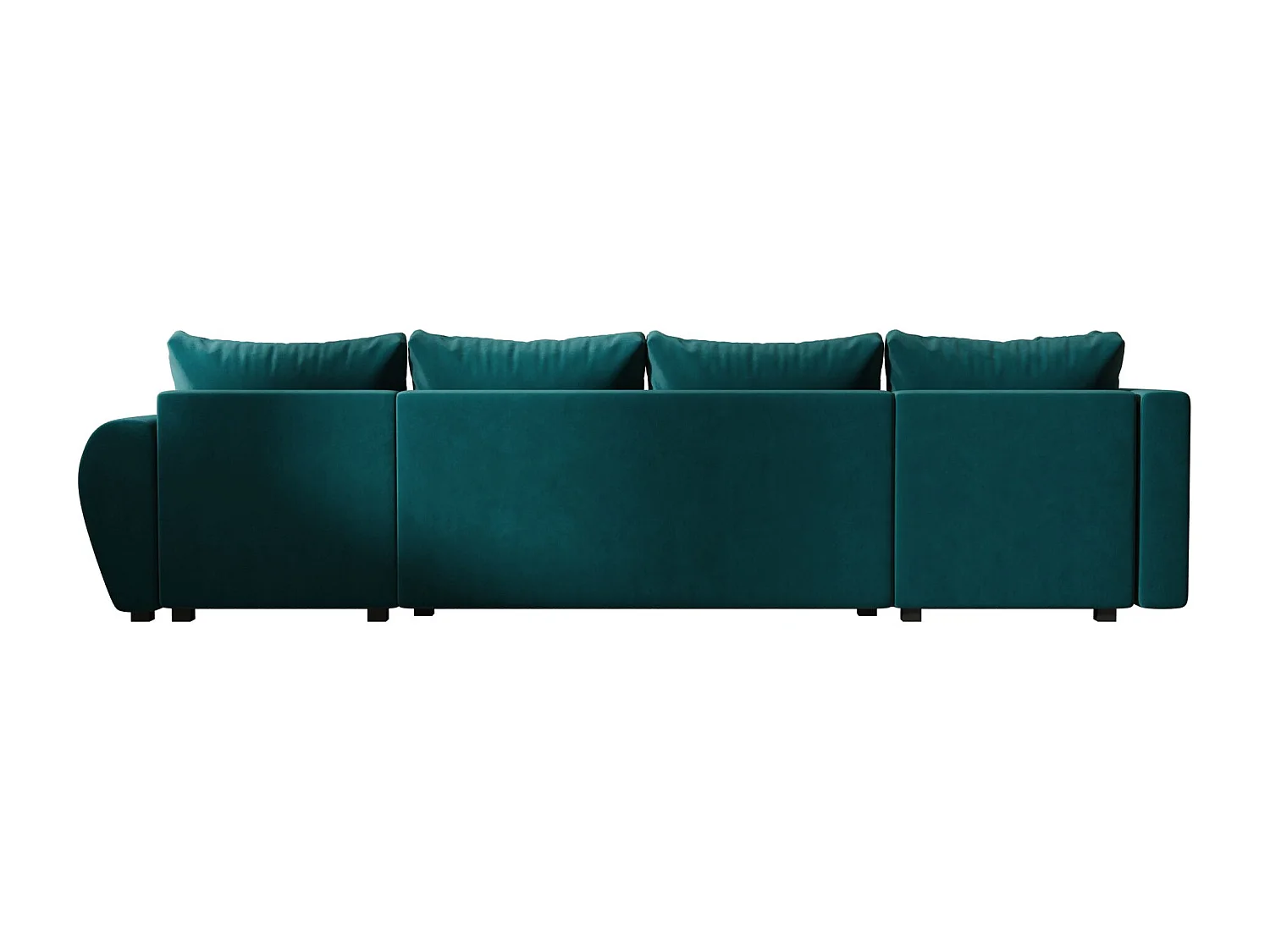 BEDANTE canapé panoramique MOLISA U PLUS Itaka 39 gauche turquoise avec fonction de couchage canapé en forme de U