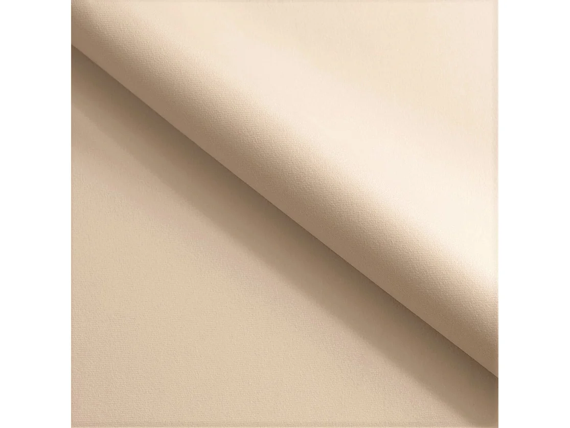 Canapé d'angle convertible 3 places en tissu beige