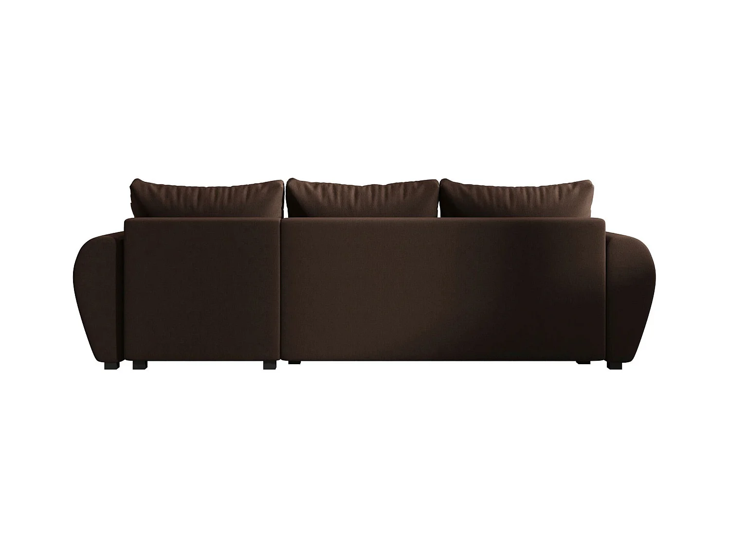 BEDANTE canapé d'angle MOLISA L Cosmic 800 droite marron avec fonction de couchage canapé en forme de L