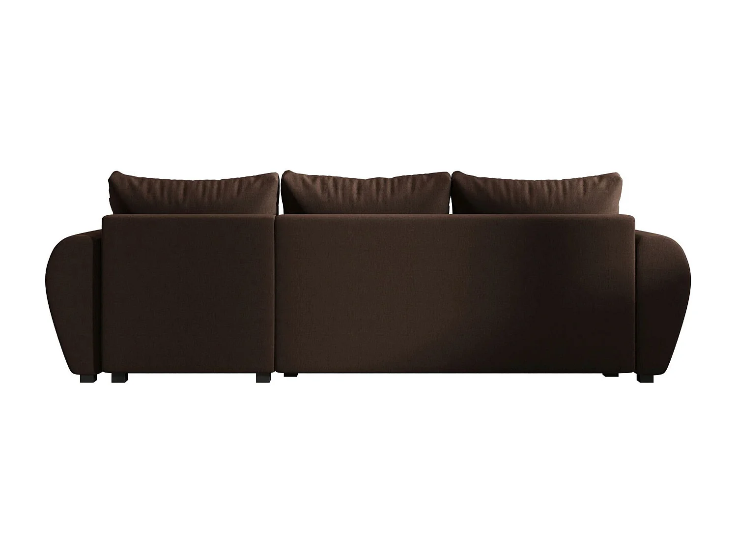 BEDANTE canapé d'angle MOLISA L Cosmic 800 droite marron avec fonction de couchage canapé en forme de L