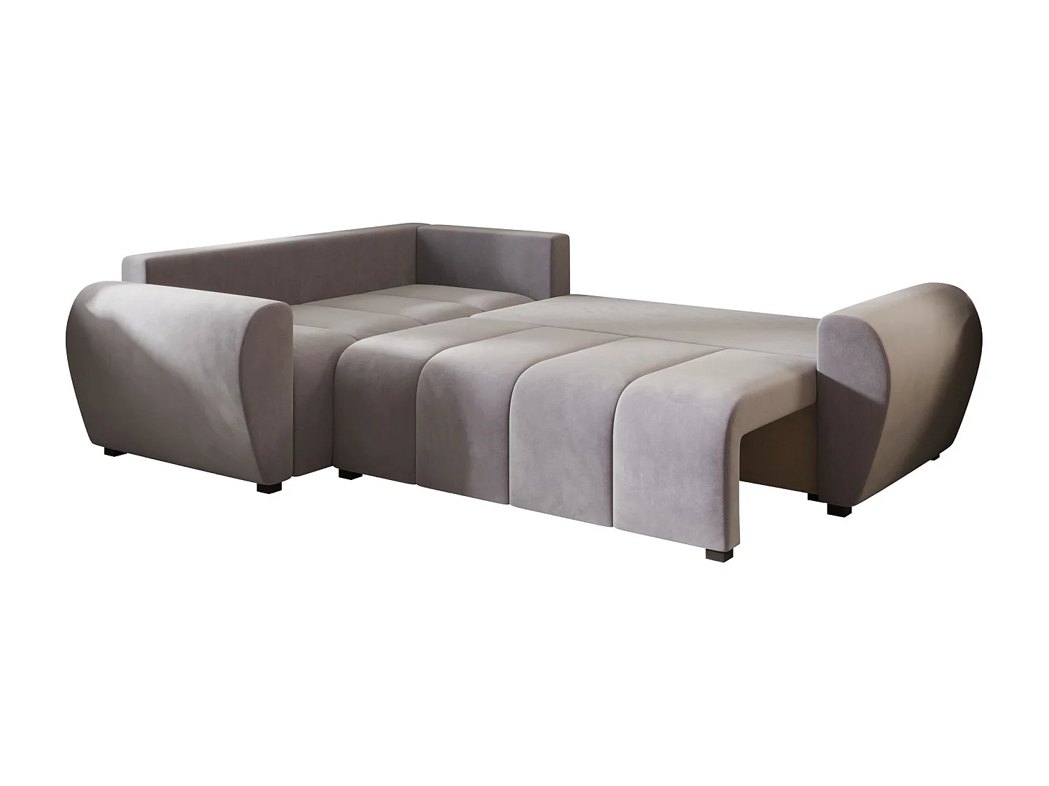 BEDANTE ECKSOFA MOLISA L PLUS Itaka 50 Links Grau mit Schlaffunktion L-Form Sofa mit Stauraum Bettkasten Wohnzimmersofa Couch Sofa Bettsofa Bettkasten Bettcouch