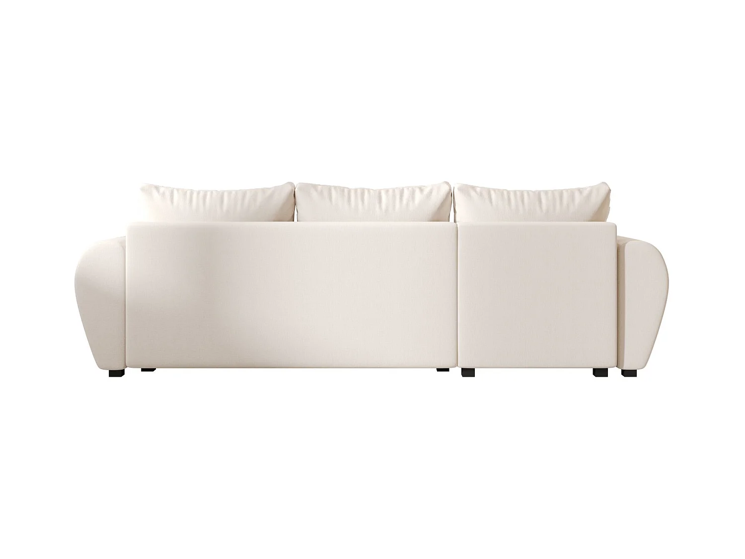 BEDANTE canapé d'angle MOLISA L Cosmic 10 gauche beige avec fonction de couchage canapé en forme de L