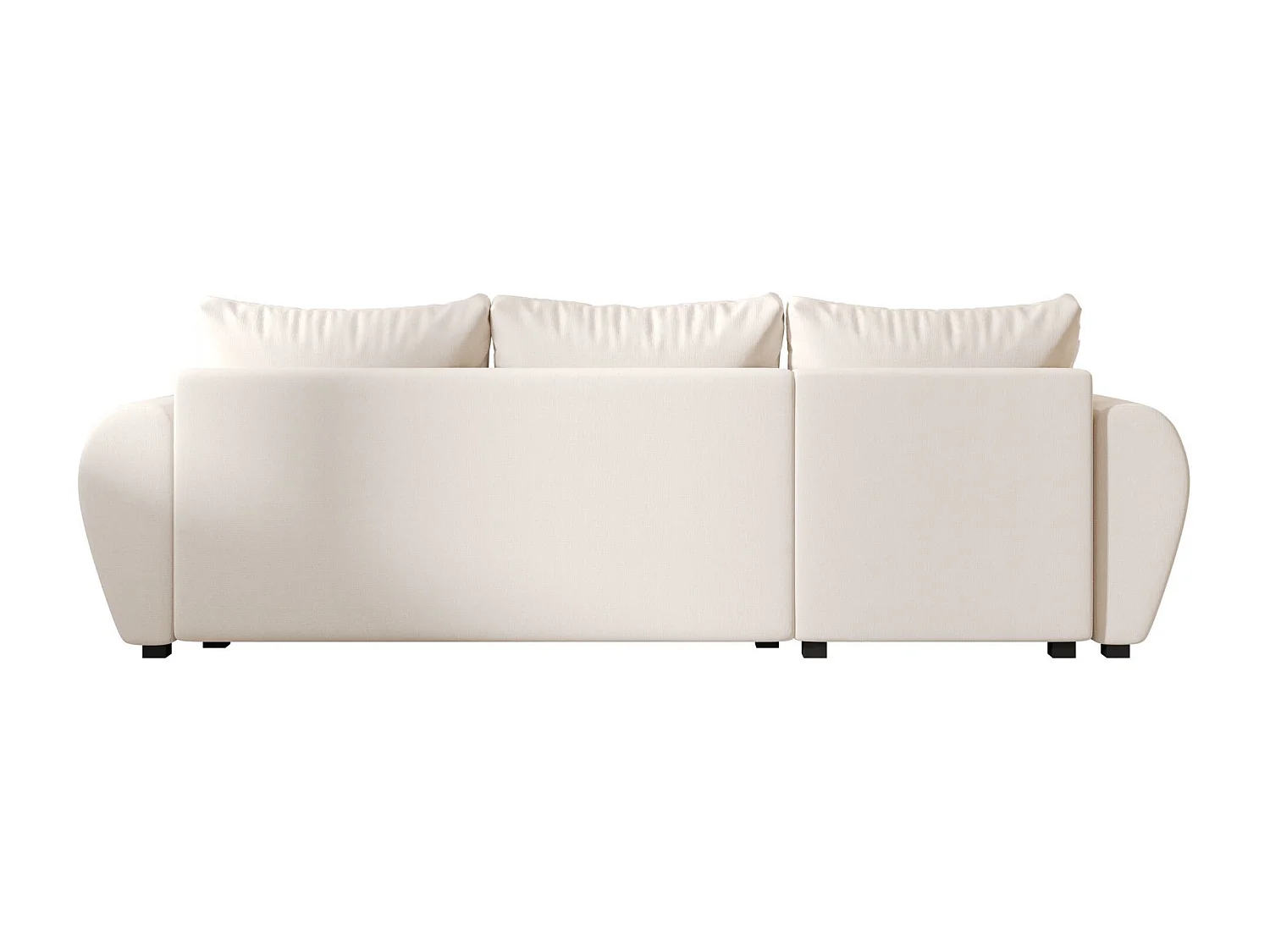 BEDANTE canapé d'angle MOLISA L Cosmic 10 gauche beige avec fonction de couchage canapé en forme de L
