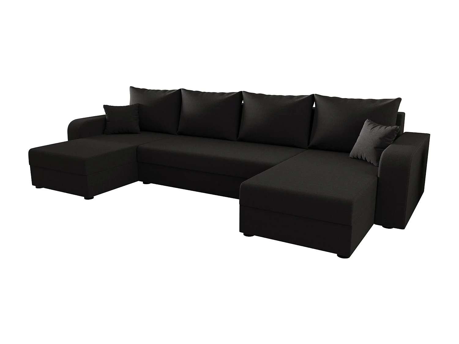 BEDANTE WOHNLANDSCHAFT HEWLET U BIS Sawana 05 Grau mit Schlaffunktion U-Form Sofa mit Stauraum Bettkasten Wohnzimmersofa Couch Sofa Bettsofa Bettkasten Bettcouch