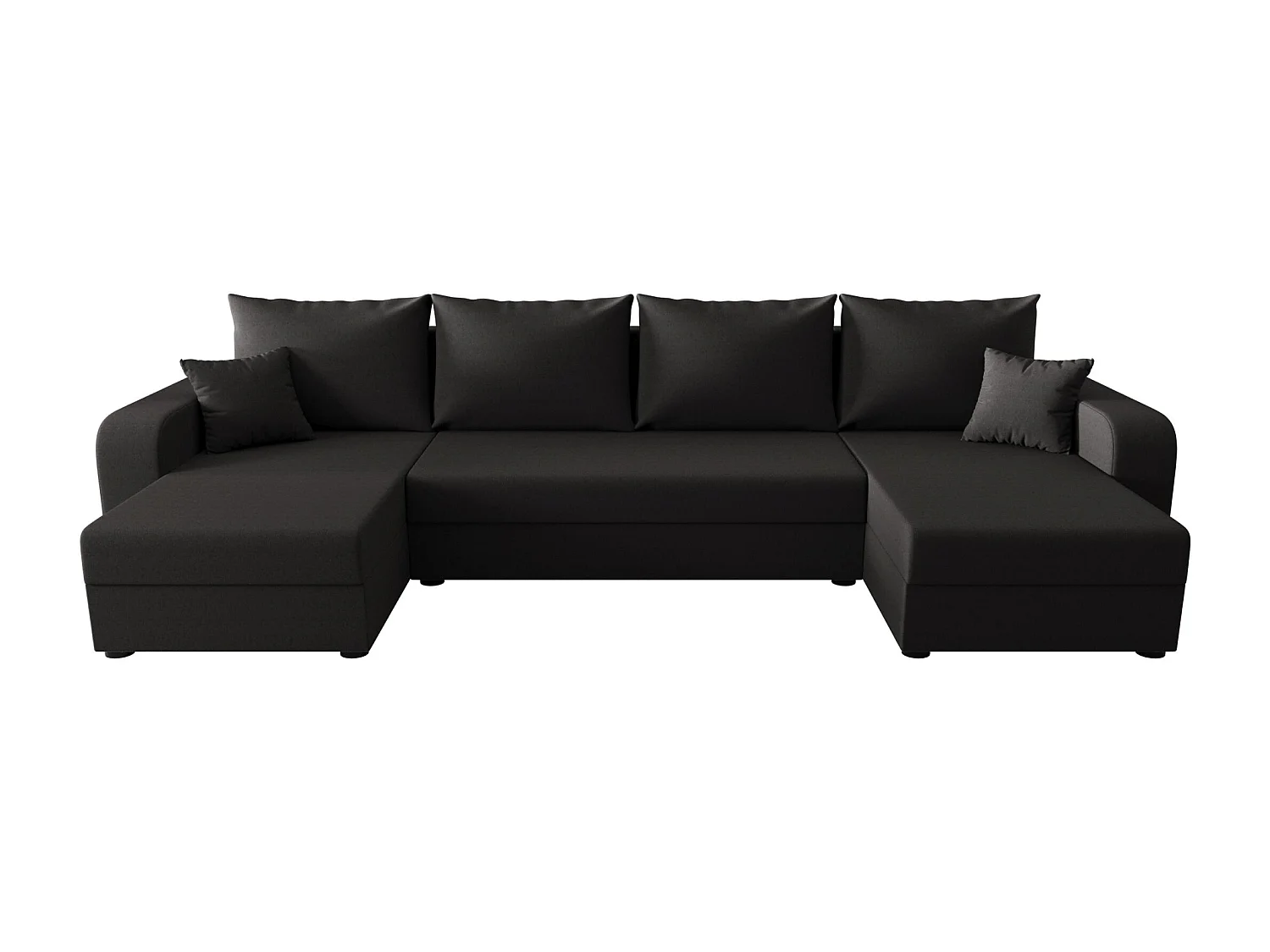 BEDANTE WOHNLANDSCHAFT HEWLET U BIS Sawana 05 Grau mit Schlaffunktion U-Form Sofa mit Stauraum Bettkasten Wohnzimmersofa Couch Sofa Bettsofa Bettkasten Bettcouch